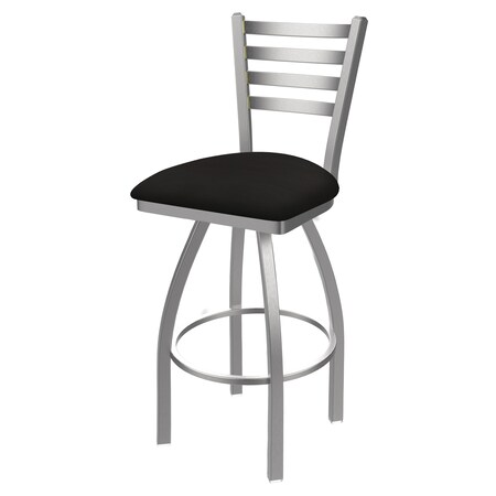 Holland Bar Stool Co 30" Swivel Bar Stool, SS Finish, Canter Espresso Seat 41030SS003